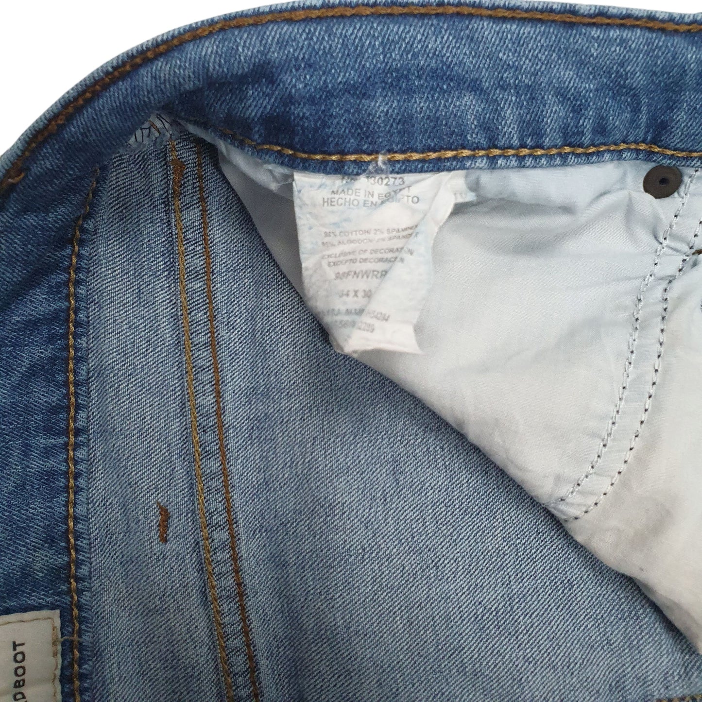 Mens Blue Wrangler  Crewneck Jeans