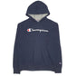 Mens Navy Champion Spellout Hoodie Jumper