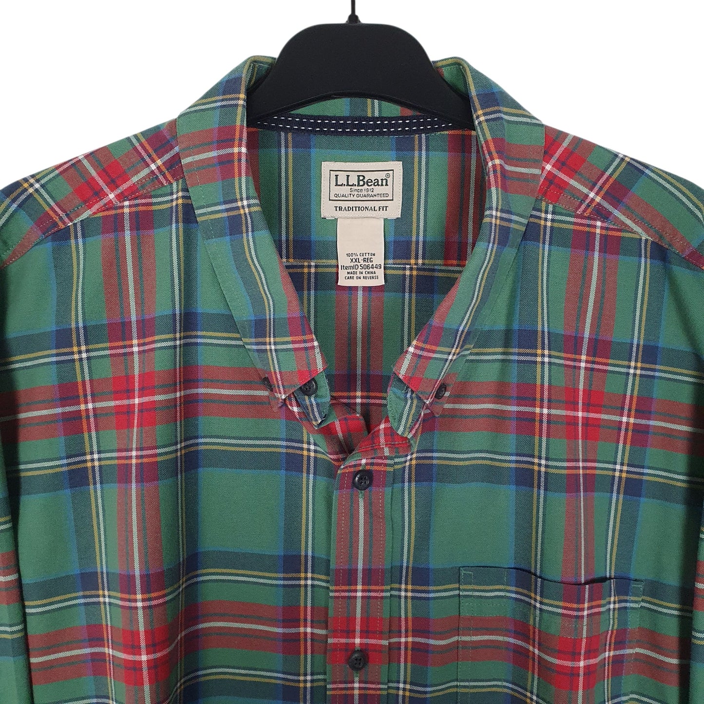 Mens Green L.L.Bean   Shirt