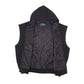 Mens Black Tri-Mountain Active Hoodie Gilet Vest  Coat