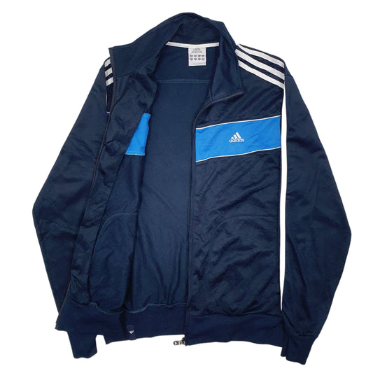 Mens Navy Adidas Vintage 00s Active Wear Full Zip Jumper