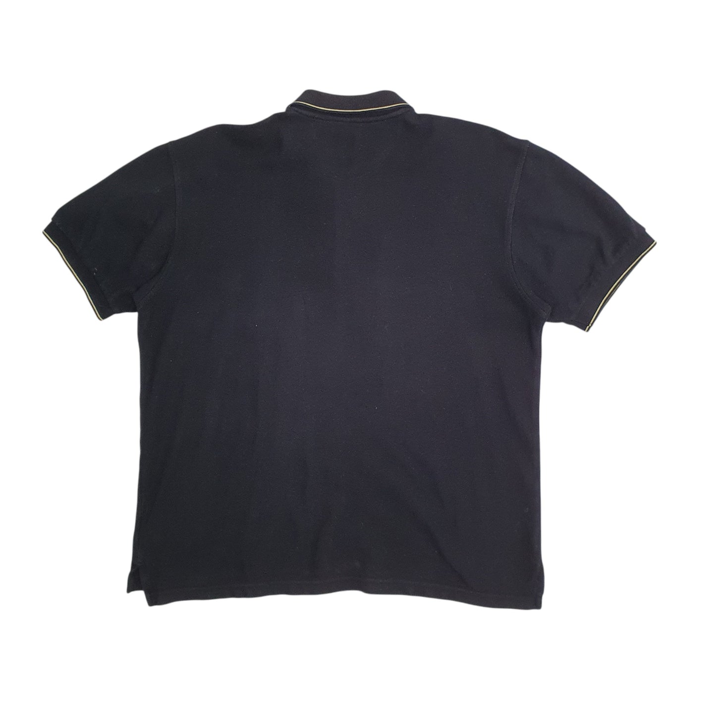 Mens Black Fila   Polo Shirt