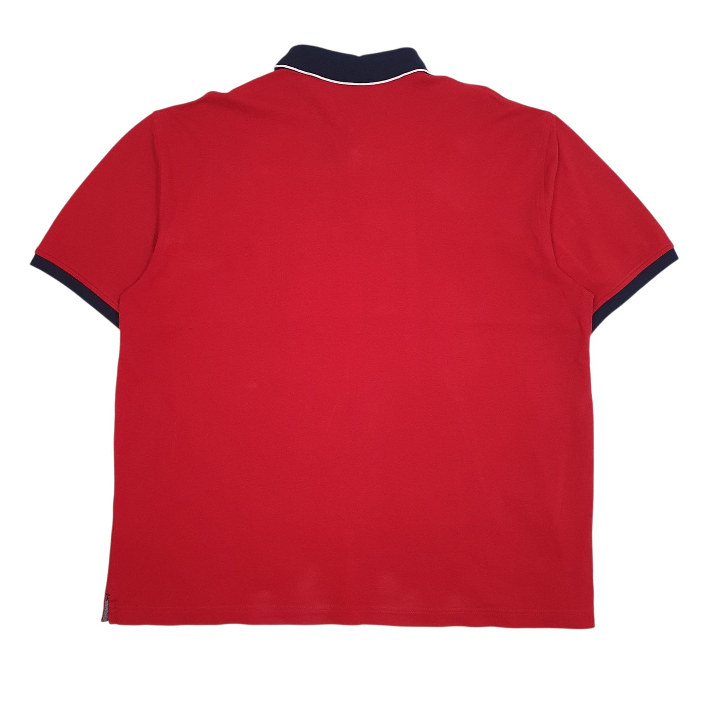 Mens Red Tommy Hilfiger  Crewneck Polo Shirt