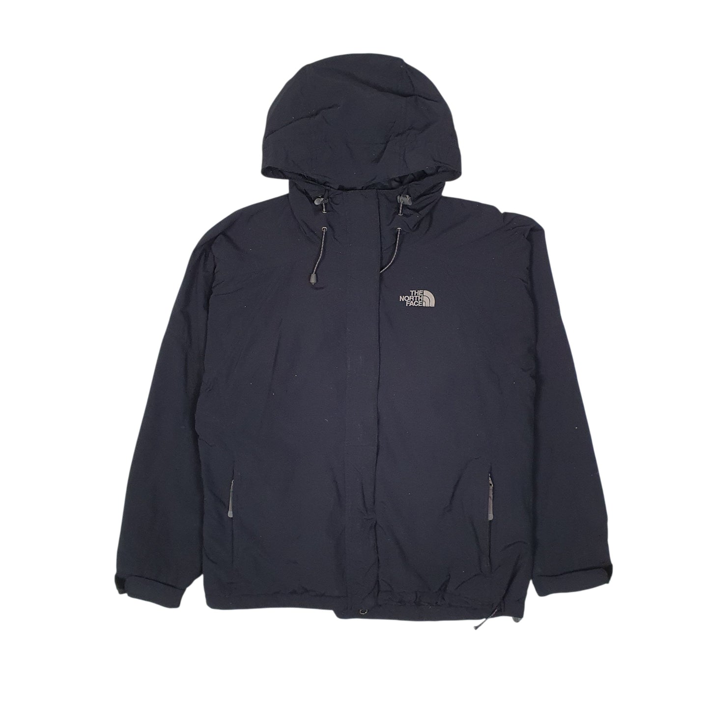 Mens Black The North Face Hyvent Crewneck Coat