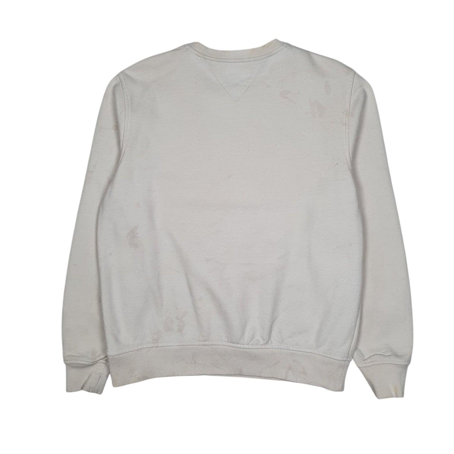 Mens White Tommy Hilfiger  Crewneck Jumper