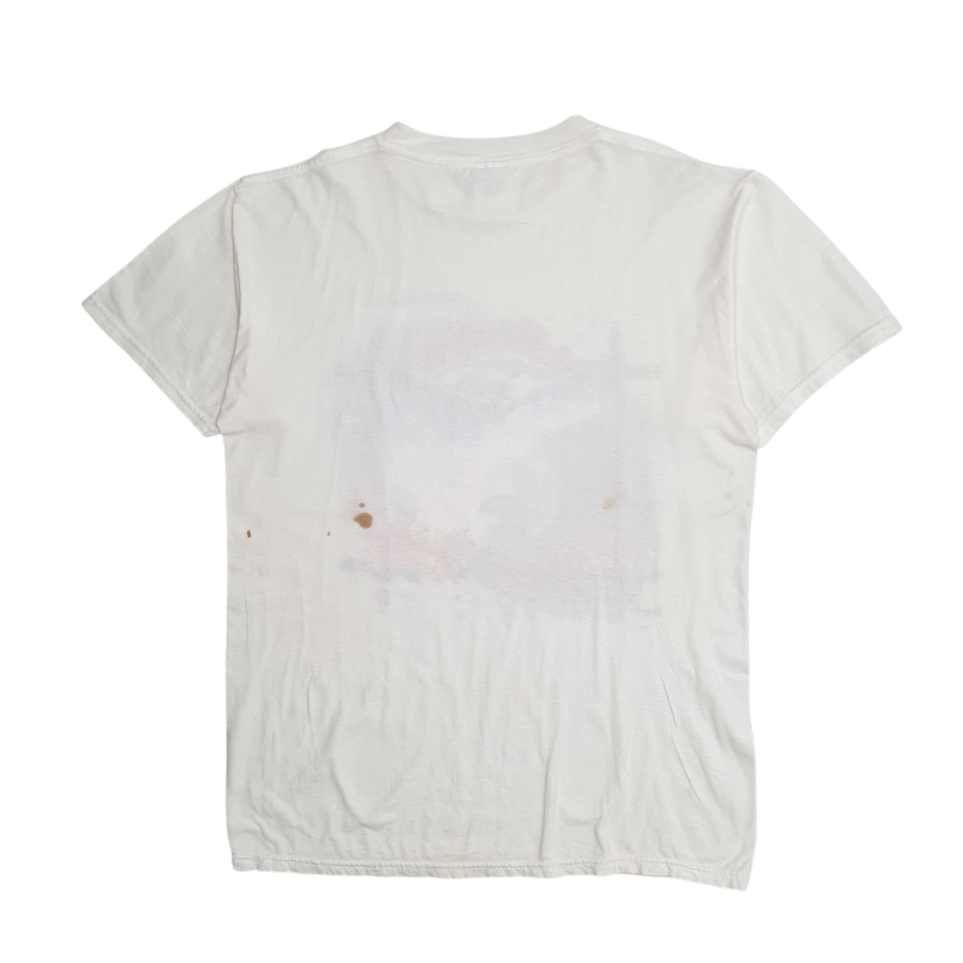 Mens White Sherry Single Stitch Vintage 90s Atlantic Beach  T Shirt