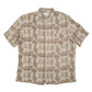 Mens Beige Tasso Elba Island Short Sleeve Shirt