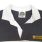 Mens Black Barbarian Rugby Hoodie Polo Shirt