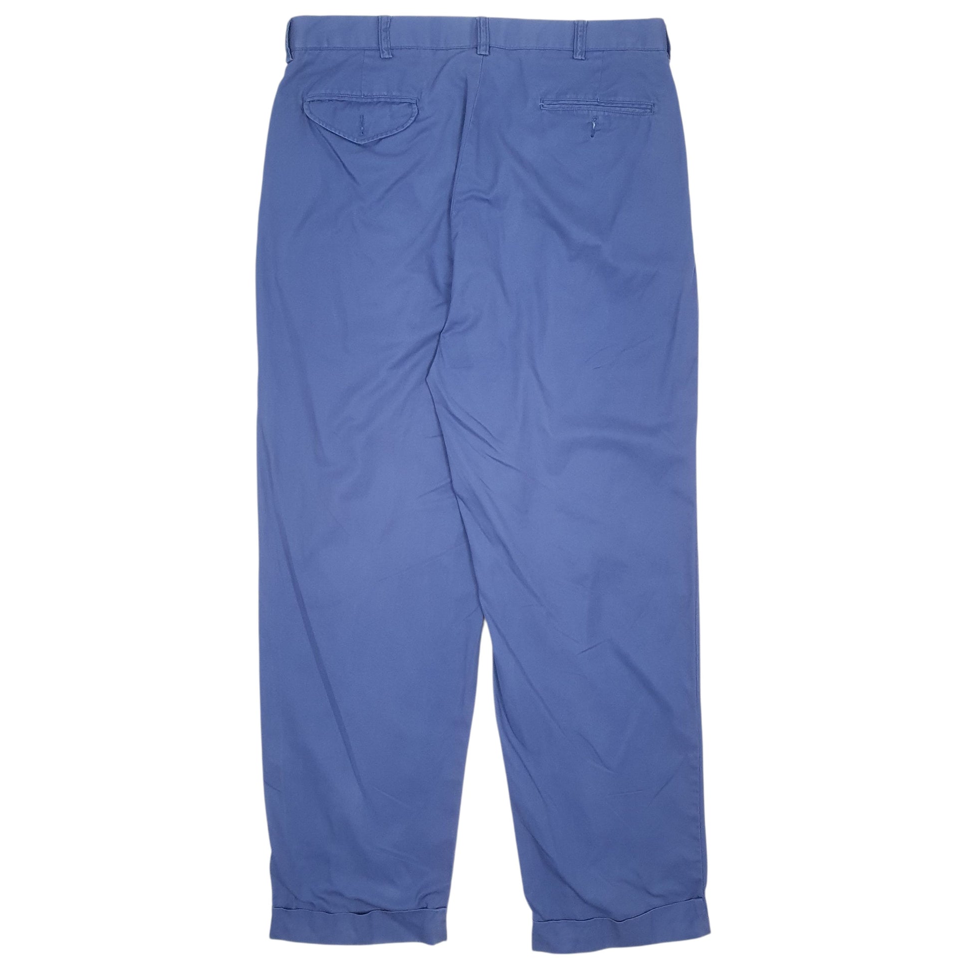 Mens Blue Polo Ralph Lauren Hammond Pant Pleated  Trousers
