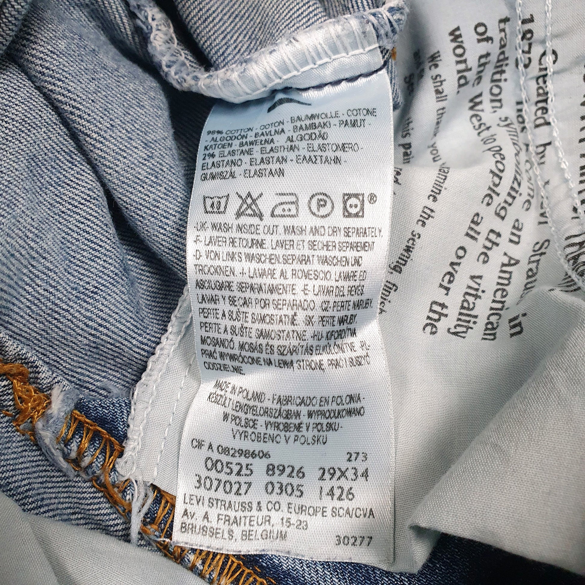 Mens Blue Levis   Jeans