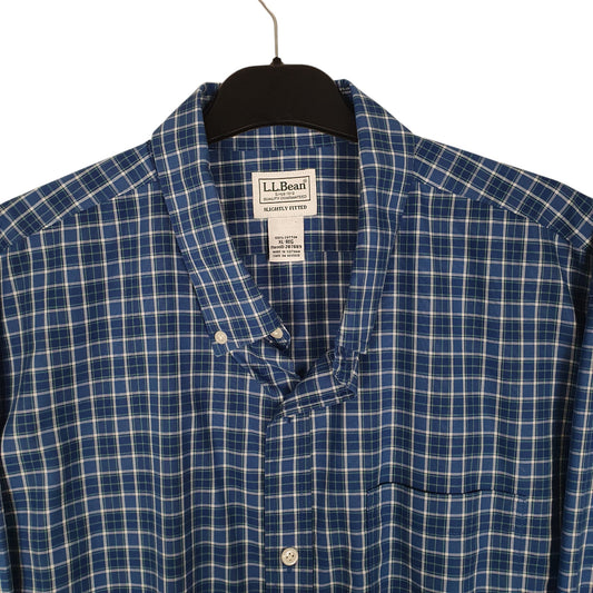 Mens Blue L.L.Bean   Shirt