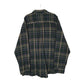 Mens Green Woolrich Thick Flannel Plaid  Shirt
