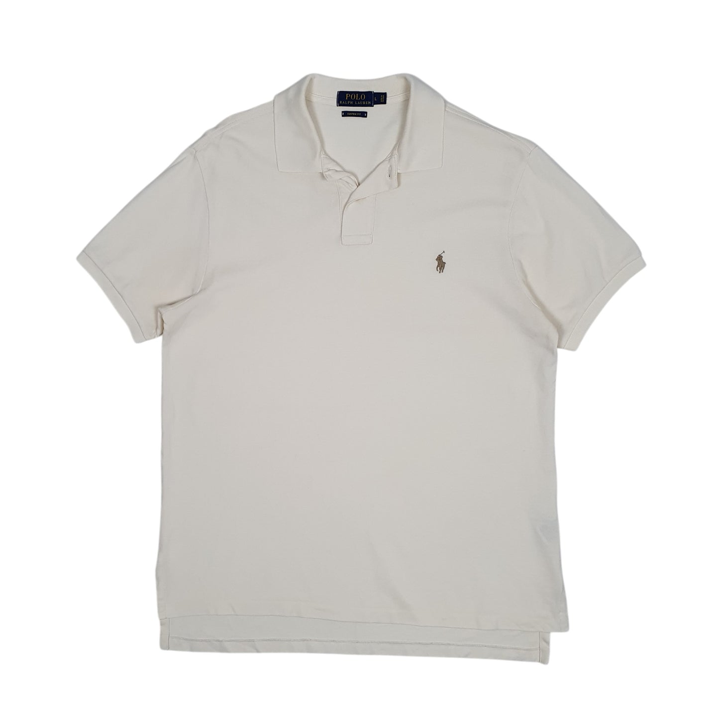 Mens Cream Polo Ralph Lauren  Short Sleeve Polo Shirt
