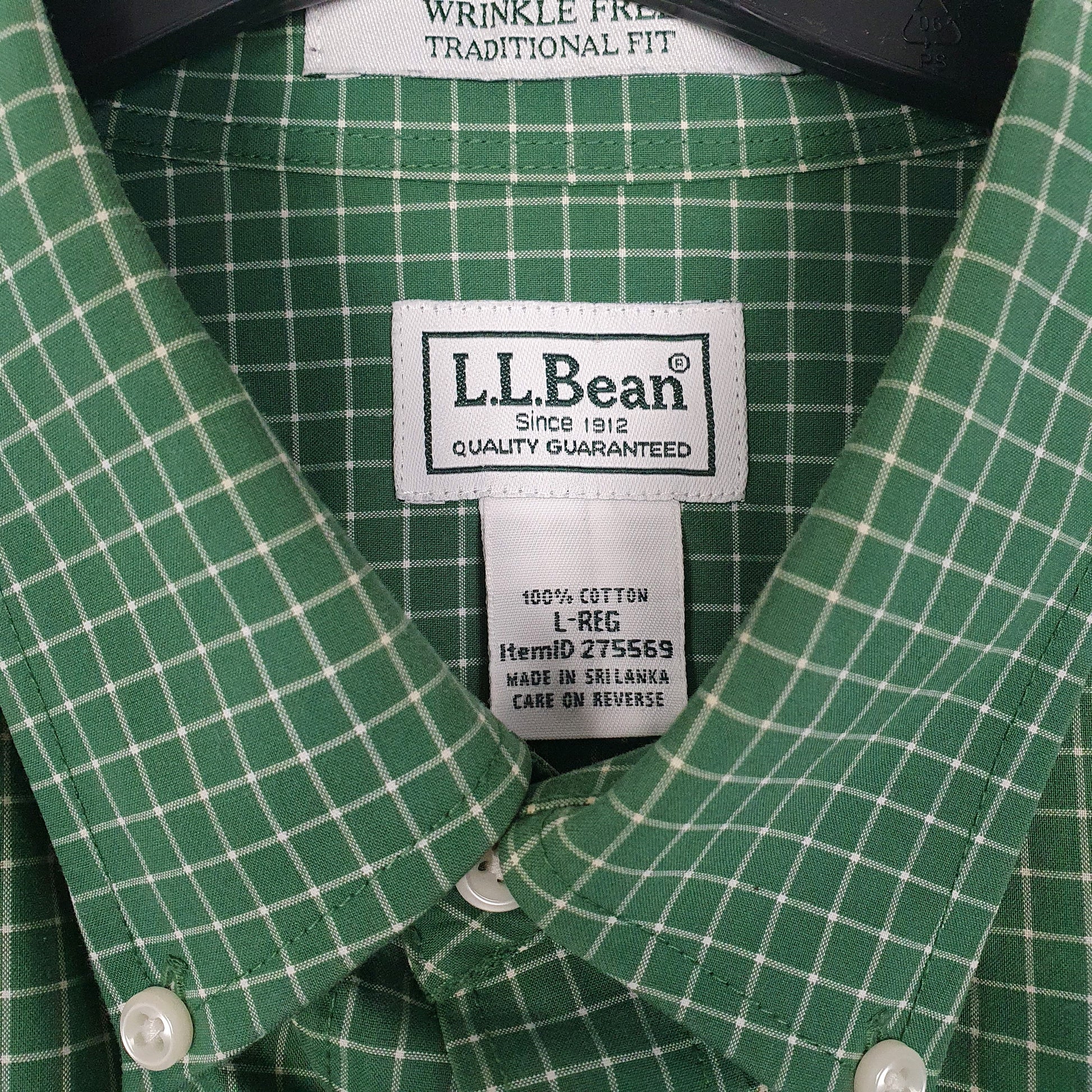 Mens Green L.L.Bean   Shirt