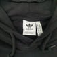 Mens Black Adidas Spellout Hoodie Jumper