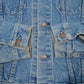 Mens Blue Levis Vintage 00s Type 3 Trucker  Coat
