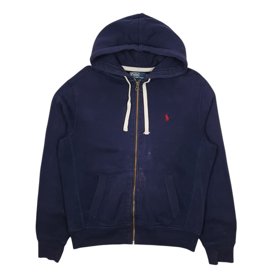 Mens Navy Polo Ralph Lauren Hoodie Full Zip Jumper