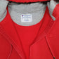 Mens Red Champion Hoodie Full Zip Jumper