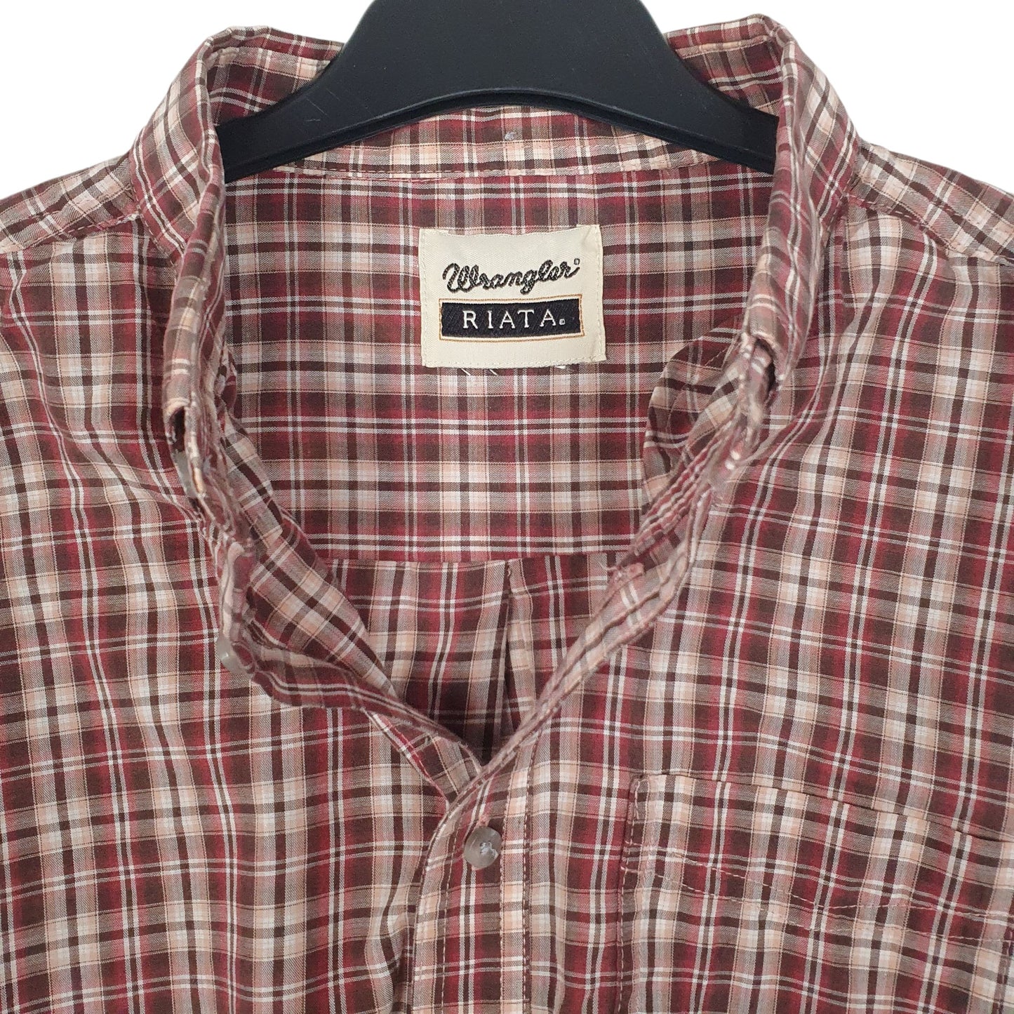 Mens Red Wrangler Riata  Shirt