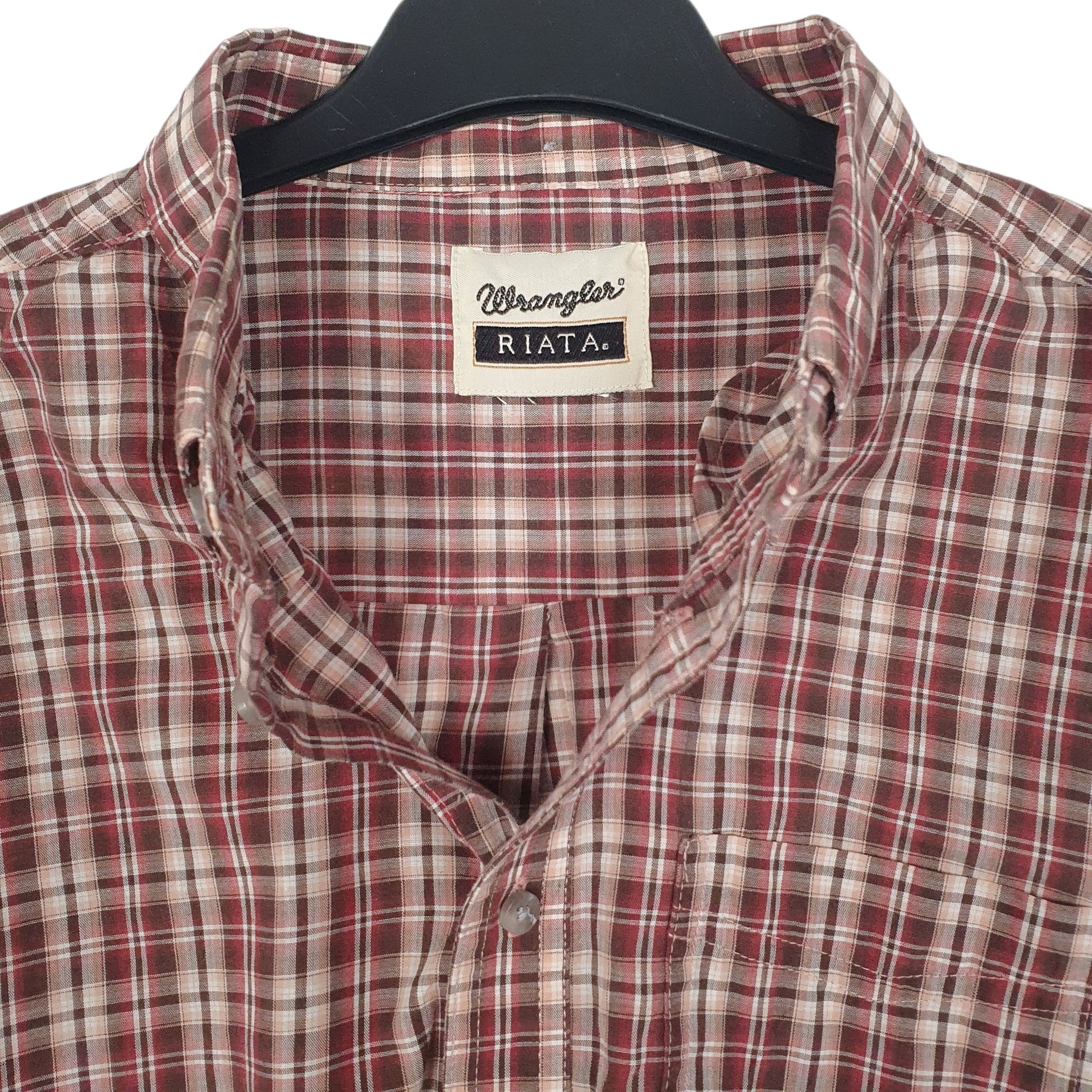 Mens Red Wrangler Riata  Shirt