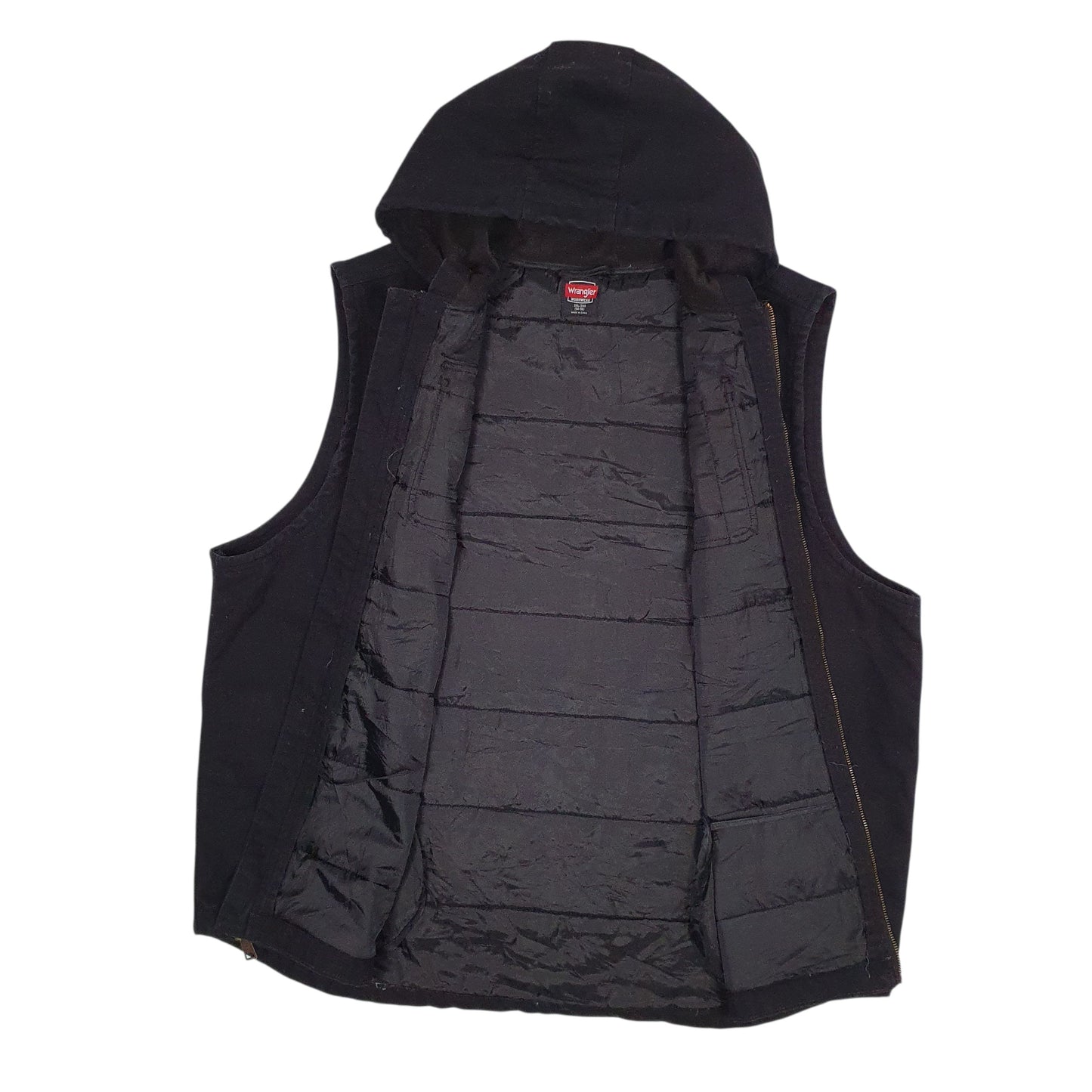 Mens Black Wrangler Workwear Hoodie  Coat