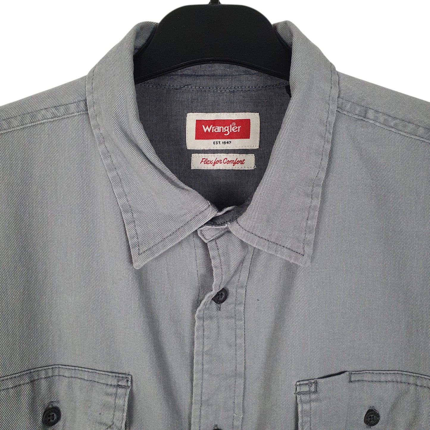 Mens Grey Wrangler   Shirt