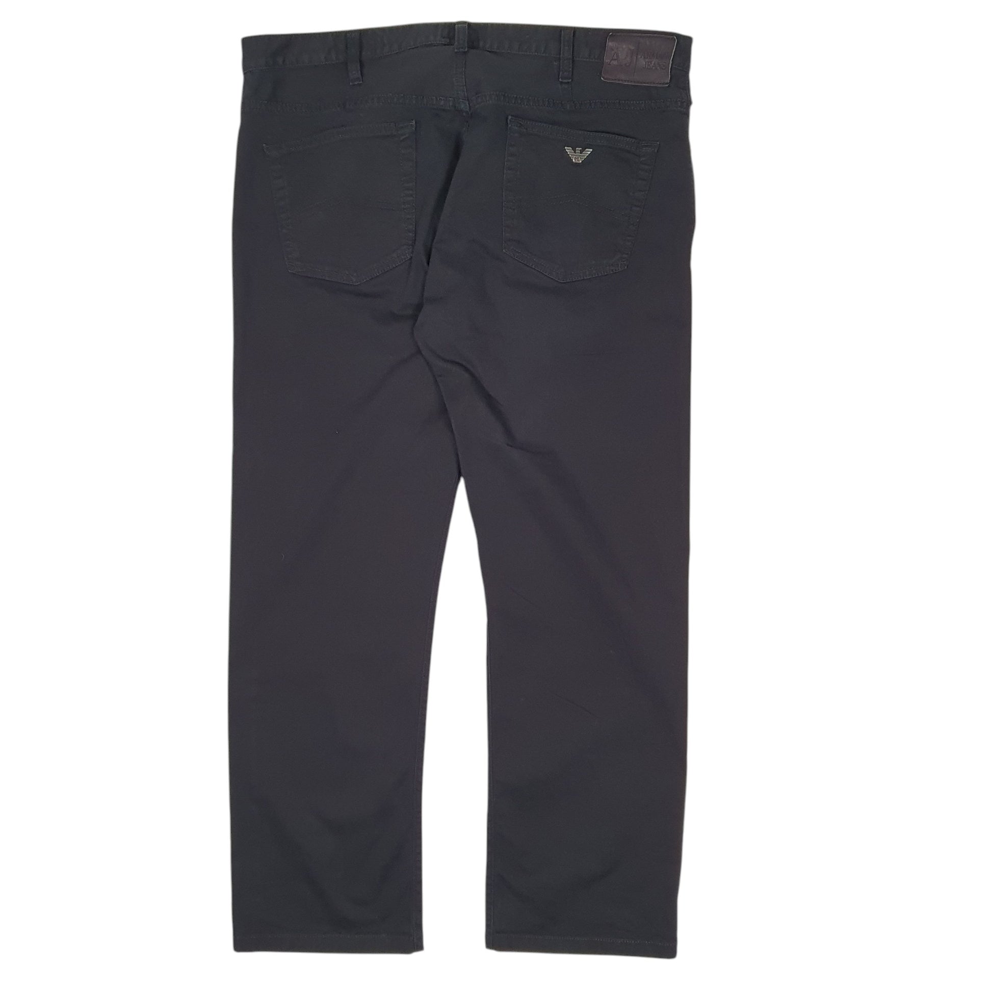 Mens Black Armani Jeans   Trousers
