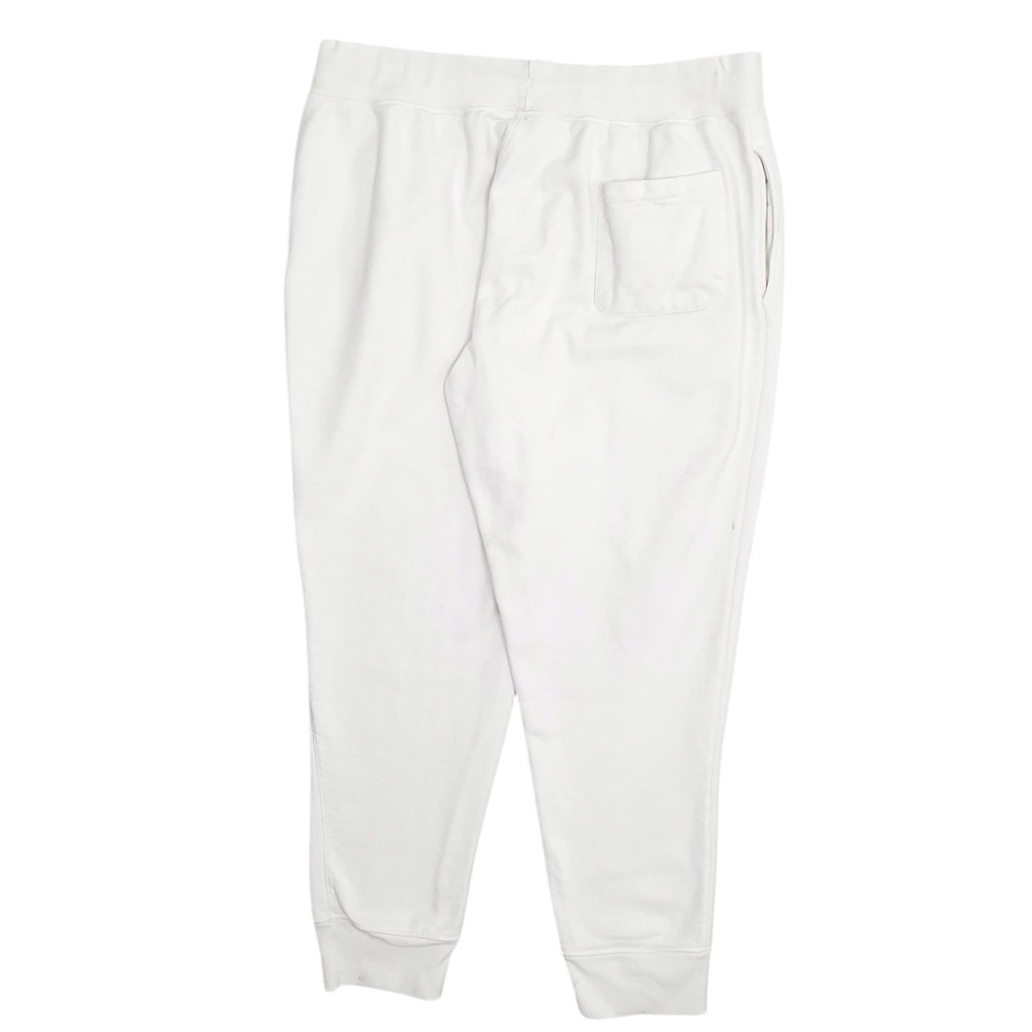 Mens White Champion Reverse Weave  Trousers