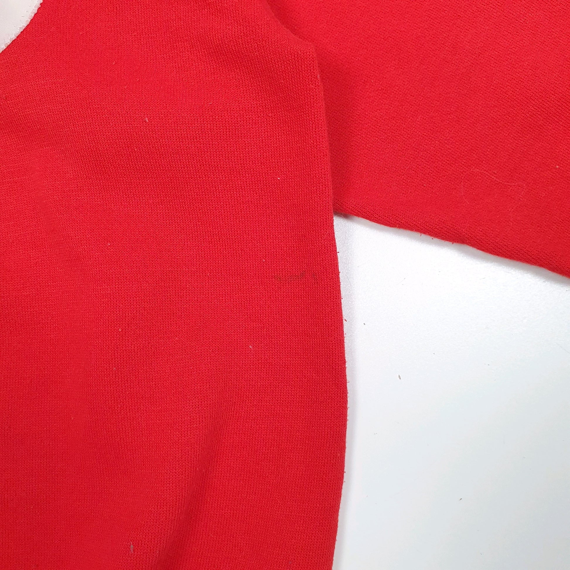 Mens Red Russell Athletic Vintage 1970s Made In USA College Sorority Crewneck Jumper