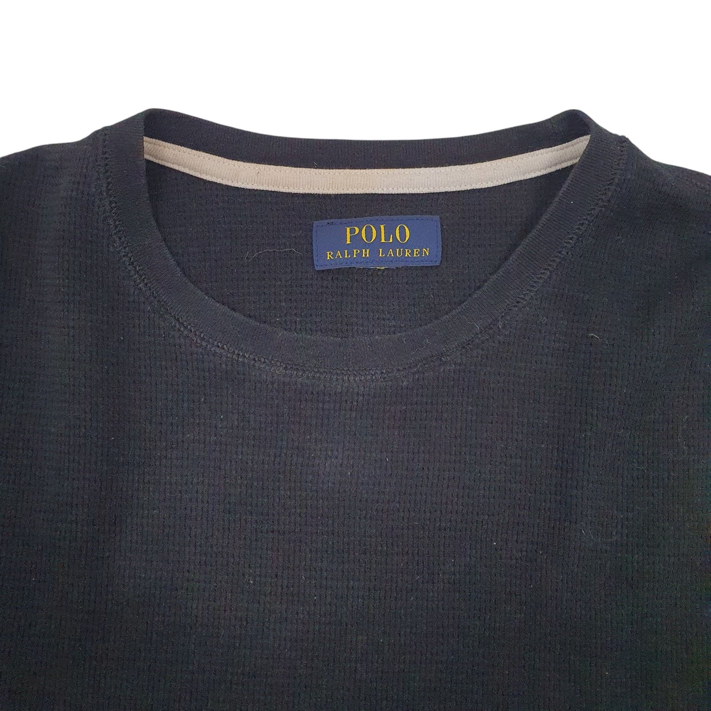 Mens Black Polo Ralph Lauren Lightweight Crewneck Jumper