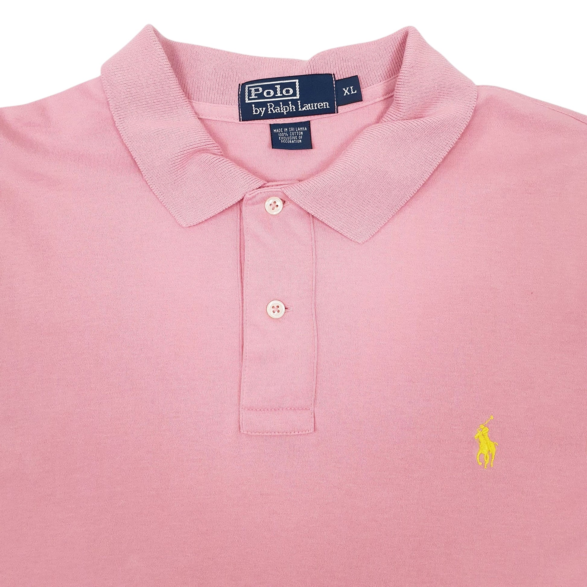 Mens Pink Polo Ralph Lauren  Crewneck Polo Shirt