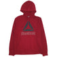 Mens Red Reebok Spellout Hoodie Jumper