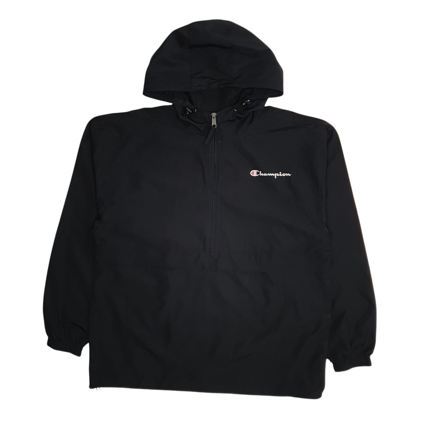 Mens Black Champion Pullover  Coat
