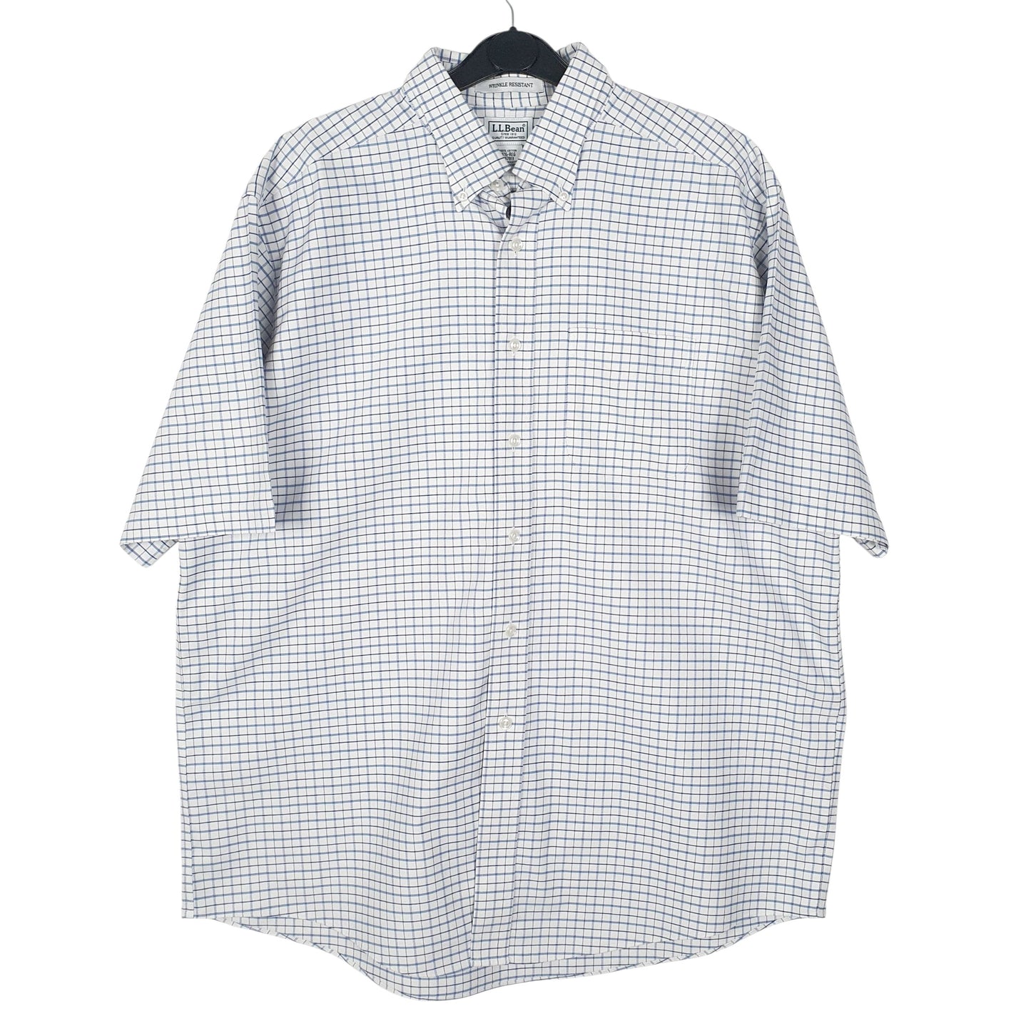 Mens White L.L.Bean  Short Sleeve Shirt