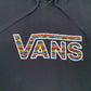 Mens Black Vans Spellout Hoodie Jumper