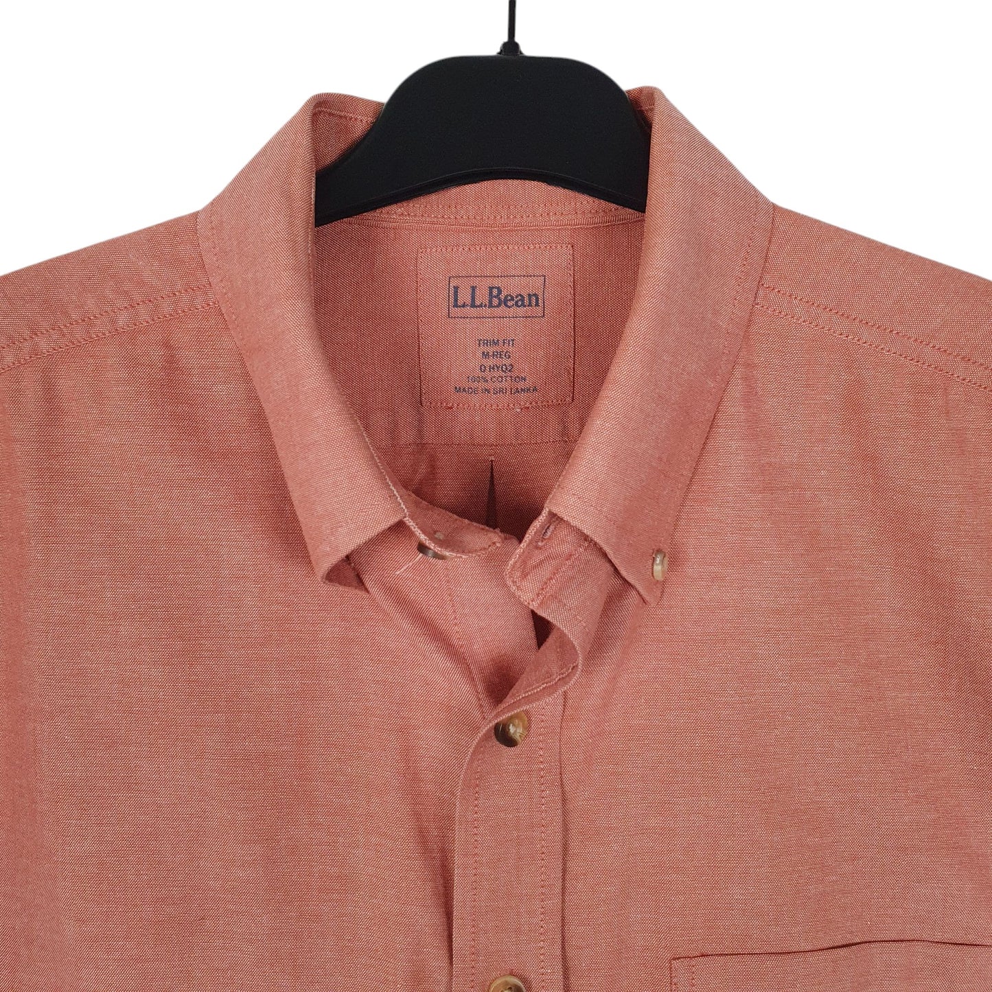 Mens Orange L.L.Bean   Shirt