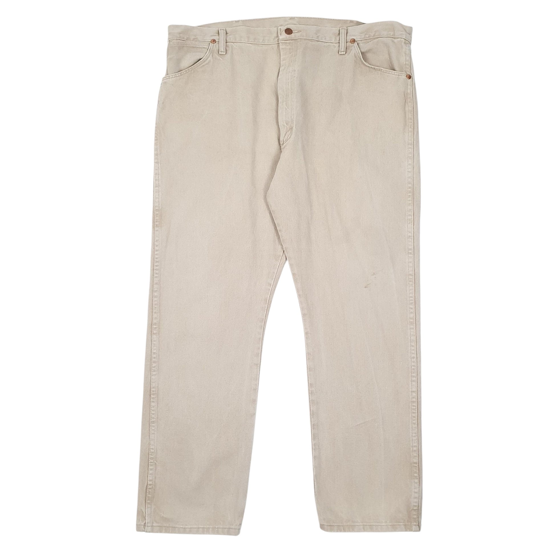 Mens Beige Wrangler  13MWZ JeansW42 L30