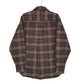 Mens Brown L.L.Bean Thick Chamois Plaid  Shirt