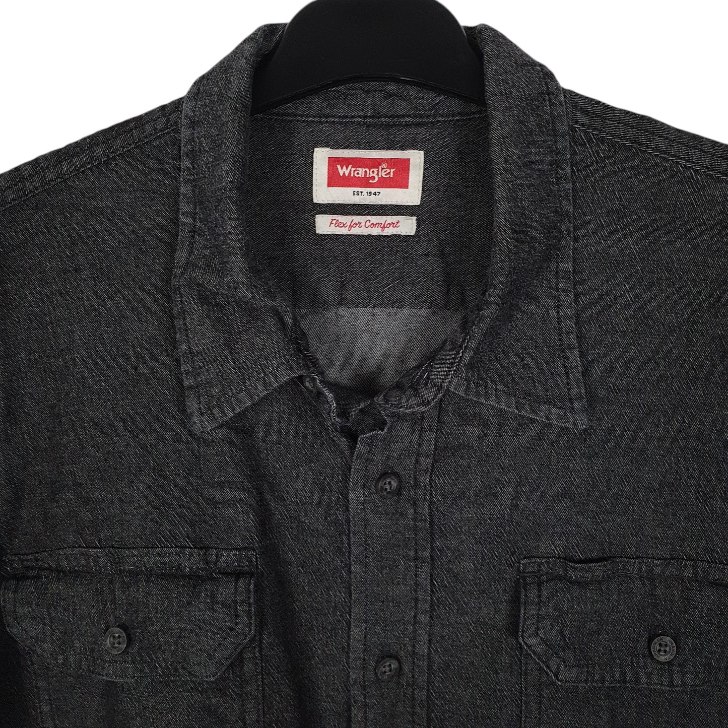 Mens Grey Wrangler   Shirt