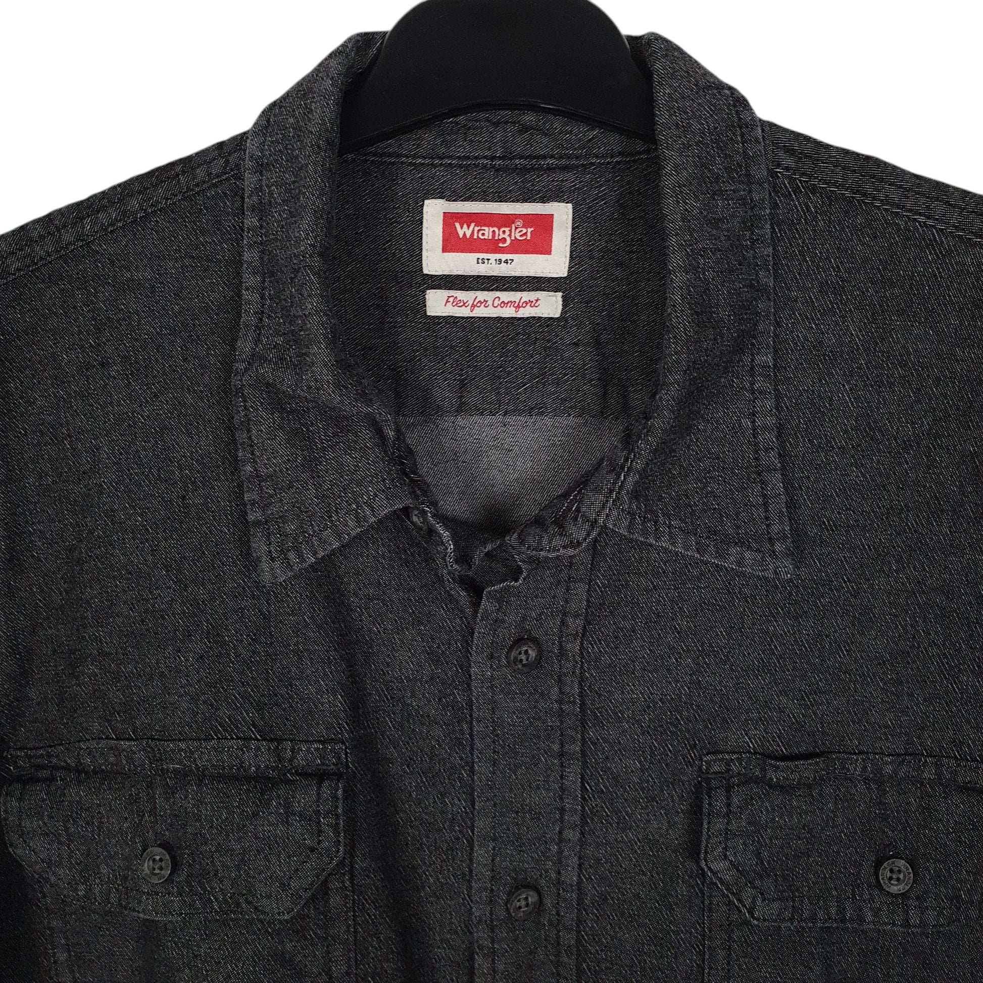 Mens Grey Wrangler   Shirt