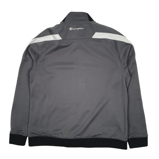 Womens Grey Champion Track Top Full Zip Jumper