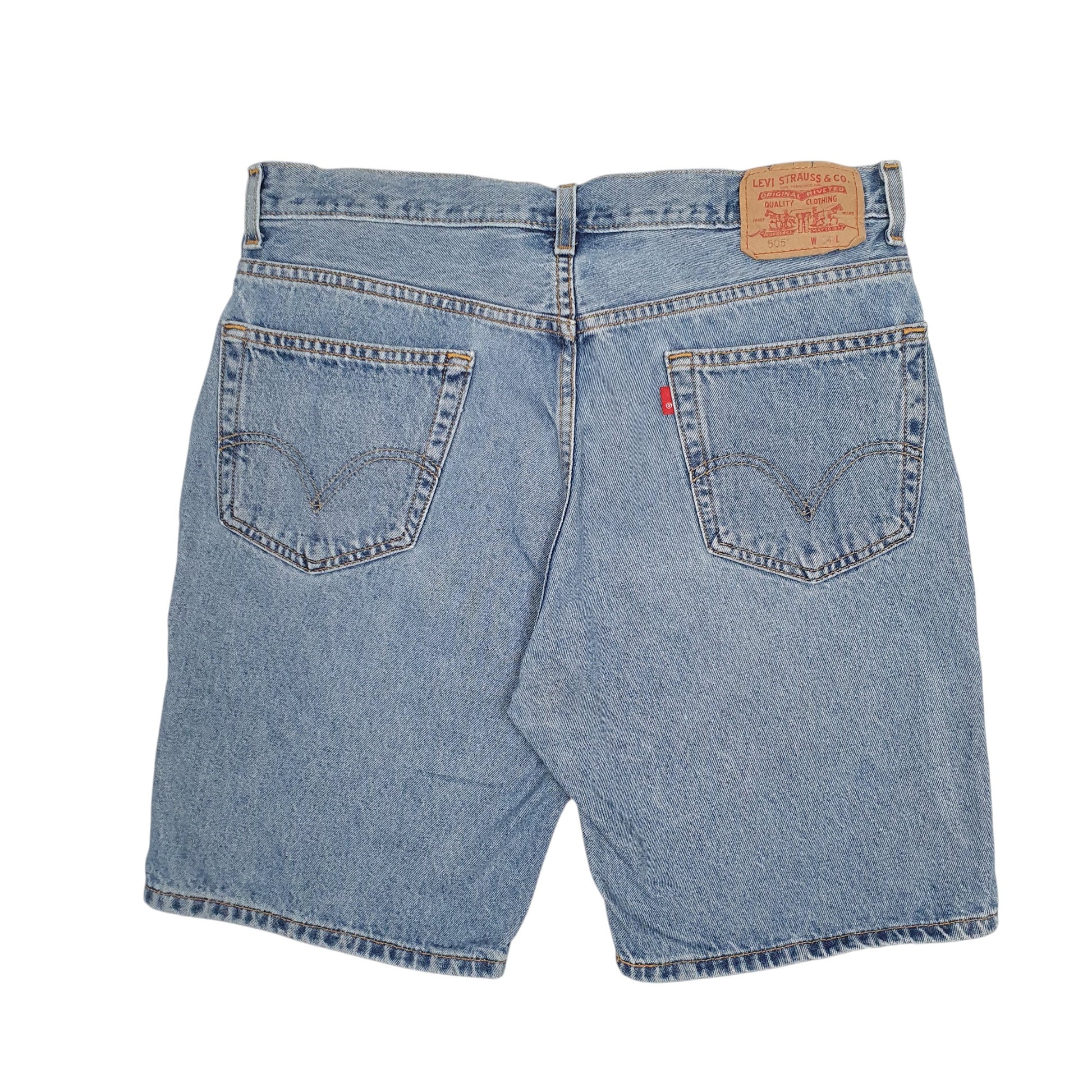 Mens Blue Levis Vintage 00s 505  Shorts