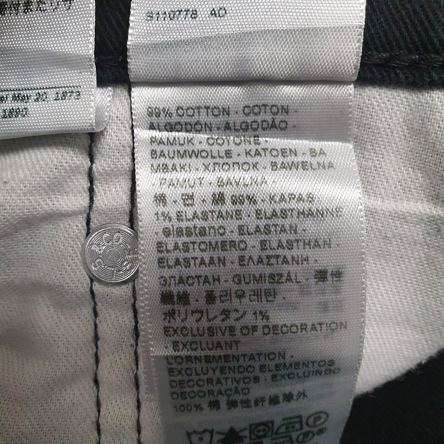 Mens Black Levis   Jeans