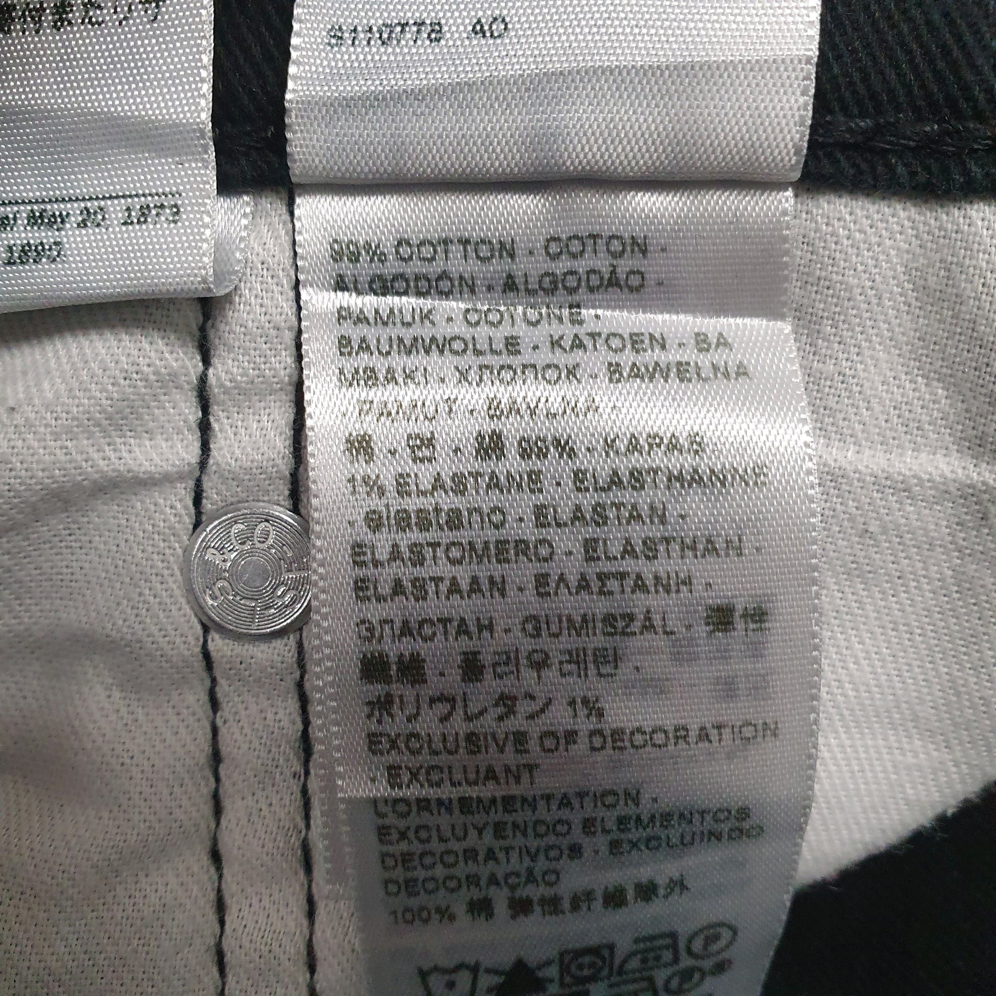 Mens Black Levis   Jeans