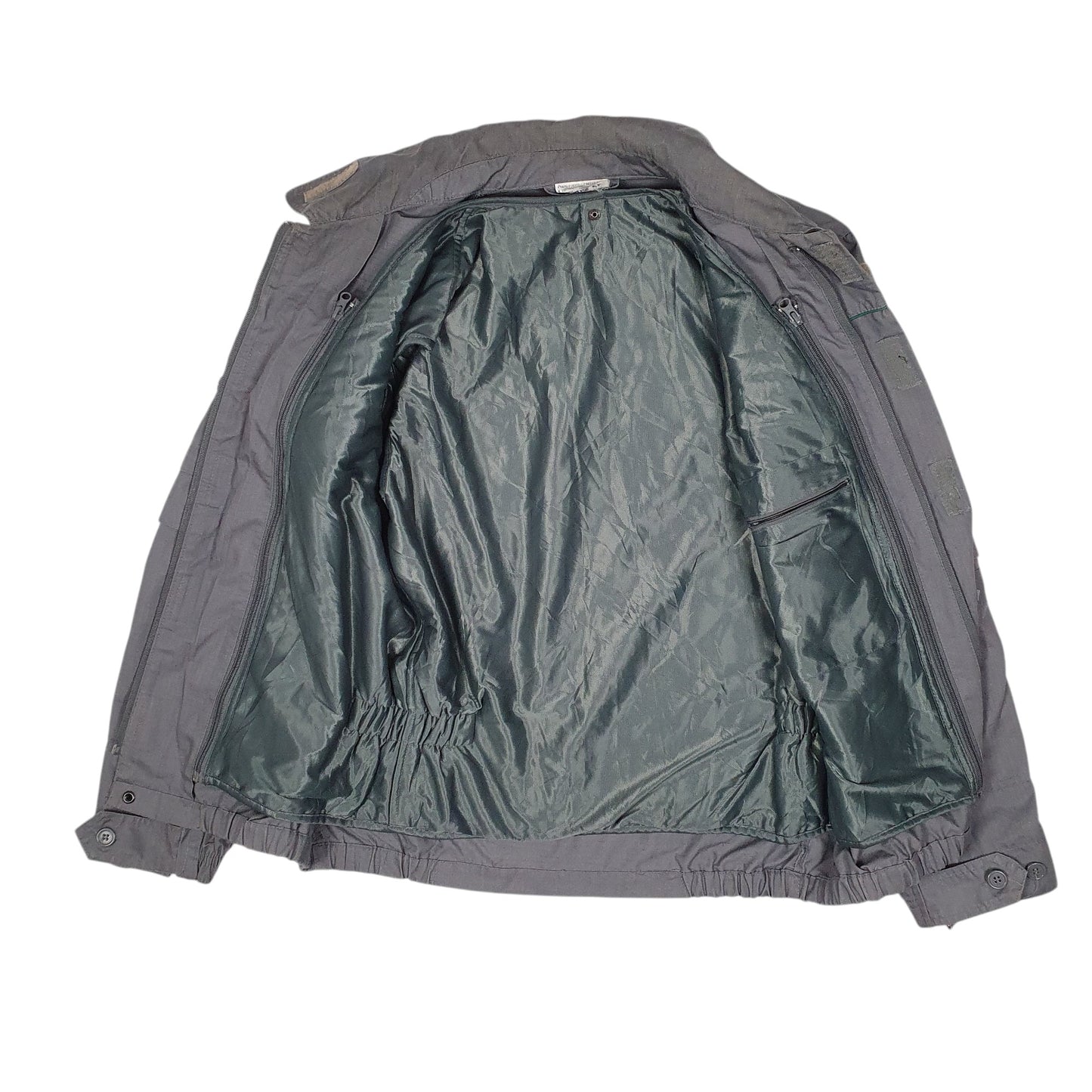 Mens Grey Corpo Forestale Dello Stato Italian Military Ripstop  Coat