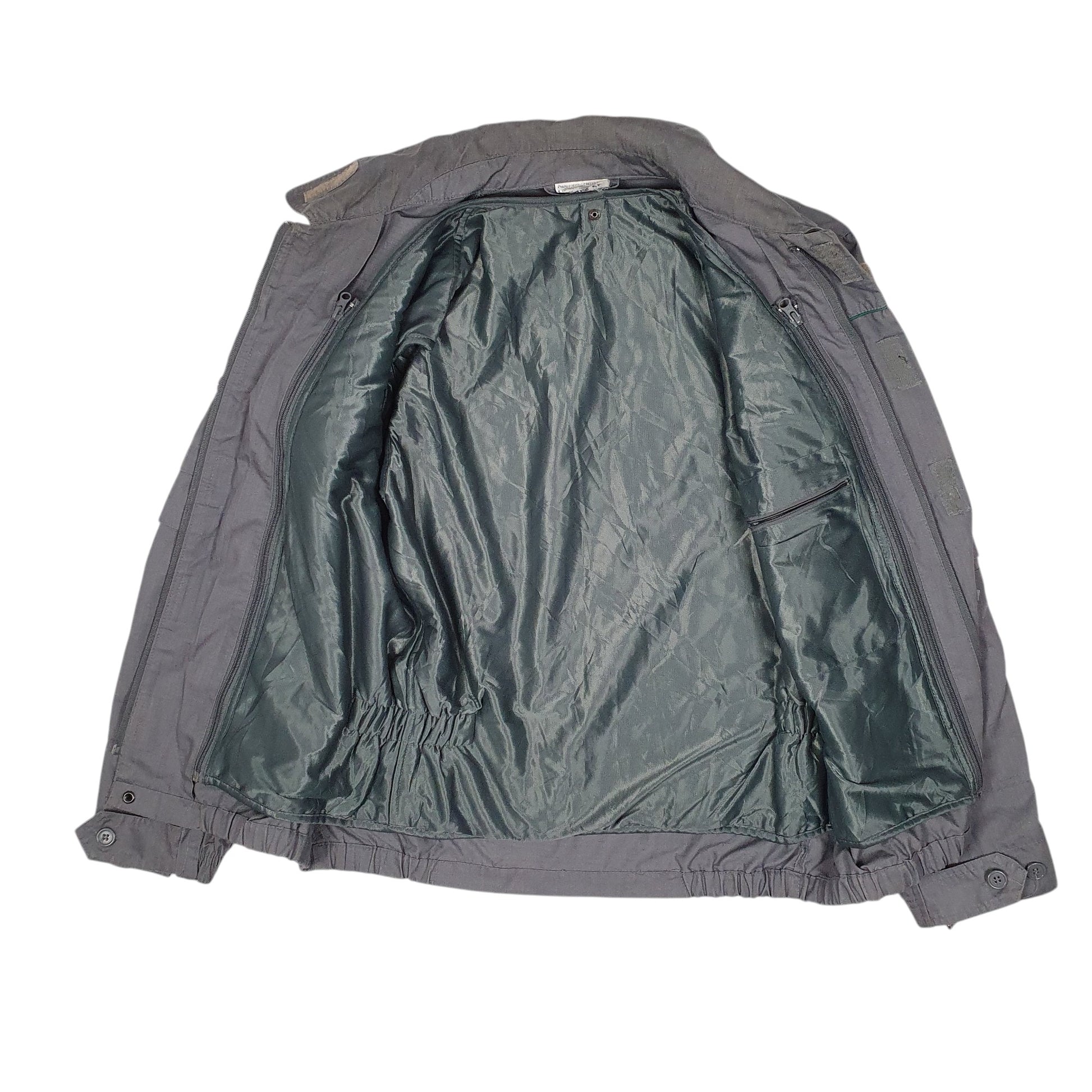 Mens Grey Corpo Forestale Dello Stato Italian Military Ripstop  Coat