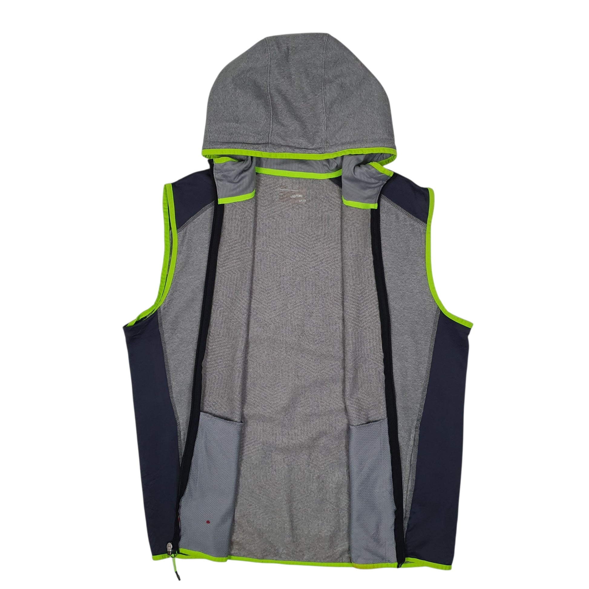 Mens Grey Under Armour Hoodie Boxing Workout Gilet Jumper
