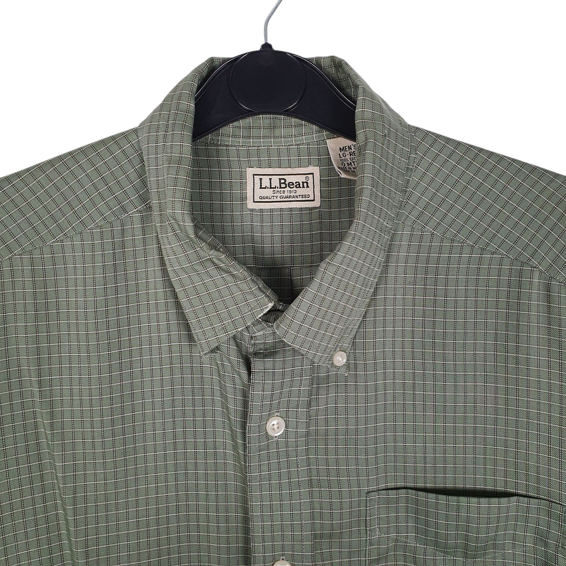 Mens Green L.L.Bean   Shirt