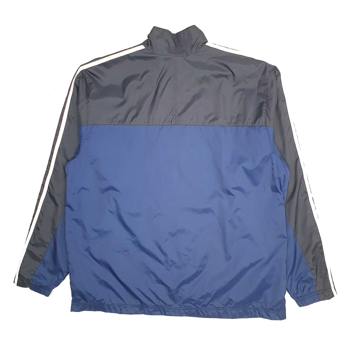Mens Navy Adidas Track Crewneck Coat