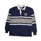 Mens Navy Barbarian Joan of Arc Rugby Long Sleeve Polo Shirt
